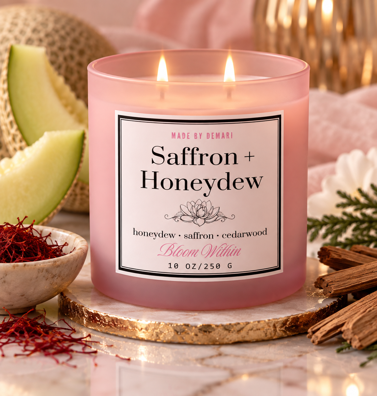 SAFFRON + HONEYDEW